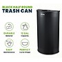Alpine Industries Stainless Steel Trash Can, 12 Gallon, Black (ALP438-12HR-BLK)~#|#~15CA9F27-FA23-4D35-818F30888B7E68D1_sc7