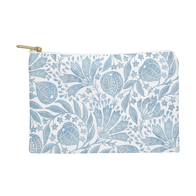DENY Designs French Country Fig Garden 12" Polyester Travel Pouch, Water Resistant, Multicolored (89246-WPOFMD) image 1