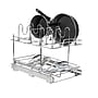Household Essentials Glidez 2-Tier Multipurpose Steel Pull-Out Storage Organizer with Dual-Slide, Chrome (HHC42617-1)~#|#~15CCA02E-788A-445F-A96EF67E5D86C744_sc7