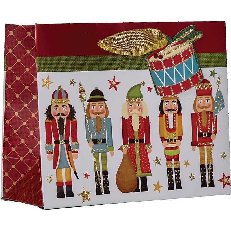 JAM Paper Small Traditional Nutcracker Gift Bags, Multicolored, 120/Pack (526BXST6111) image 1