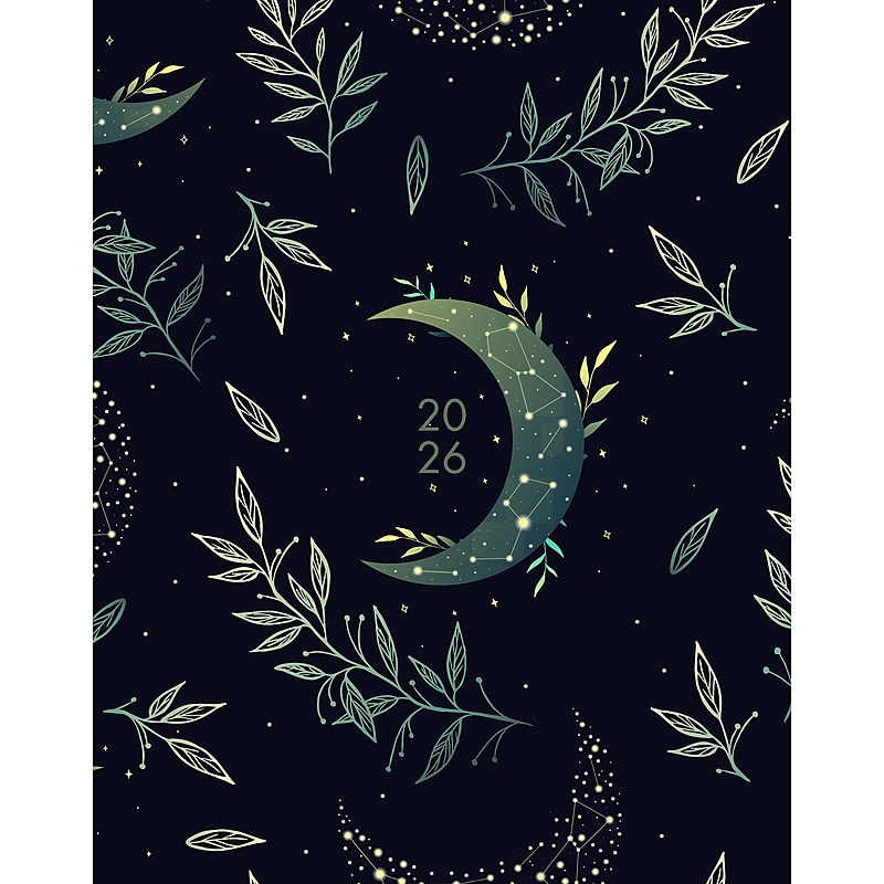 2026 Willow Creek Floral Moon 7.5" x  Monthly Planner, Paperboard Cover (57551) image 1