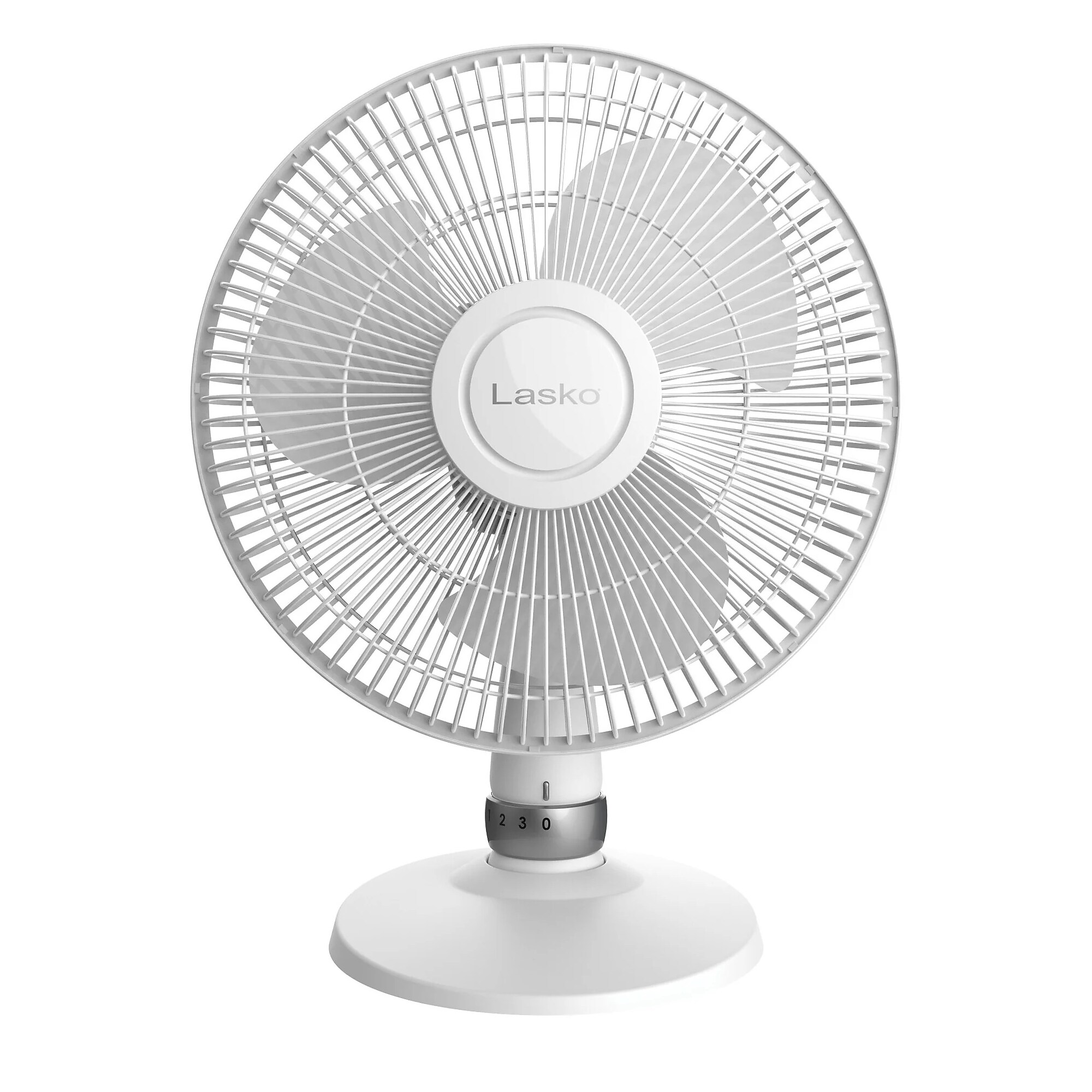 Lasko 12″ Oscillating Table Fan, 3-Speed, White (D12225) Sansujyuku sansujyuku.com
