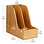Mind Reader 3-Compartment Desk Organizer, Brown (BMAG-BRN)~#|#~15D279BA-846E-44DF-A163FF78BB1D4DDE_sc7