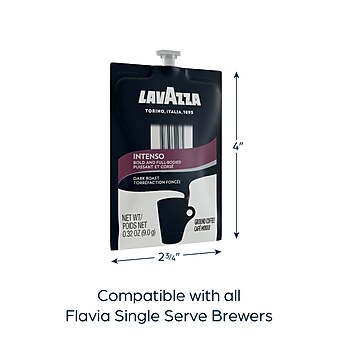 LaVazza Intenso Dark Roast, Flavia Single-Serve Freshpack, .32 oz., 76/Carton (MDR00276)