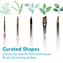 Princeton Watercolor Synthetic Floral Brush Set, Assorted, 5/Pack (PBXPFLORALSET1)~#|#~15DF75FD-FC56-4CCE-B98E651F5A4D9708_sc7