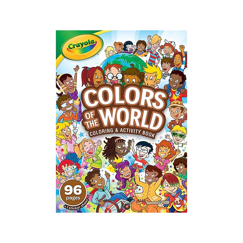 Crayola Colors of the World Coloring Book, 96 Pages (04-2654) image 1