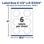 Avery Laser/Inkjet Multipurpose Labels, 2.8906"  x 2.5", Matte White, 300/Box (94121)~#|#~15E18E12-D481-491E-AF49B125EC049B8C_sc7