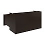 Bush Business Furniture Arrive 72"W L Shaped Reception Desk with Shelf, Mocha Cherry (ARV006MR)~#|#~15E98AE0-2A45-4B8F-997A9DC82A417D6A_sc7