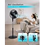 Black & Decker 16" Oscillating Pedestal Fan, 3-Speed, Black (BFSR16B)~#|#~15EB02E7-DE4F-496A-A14BAE10D60D8560_sc7