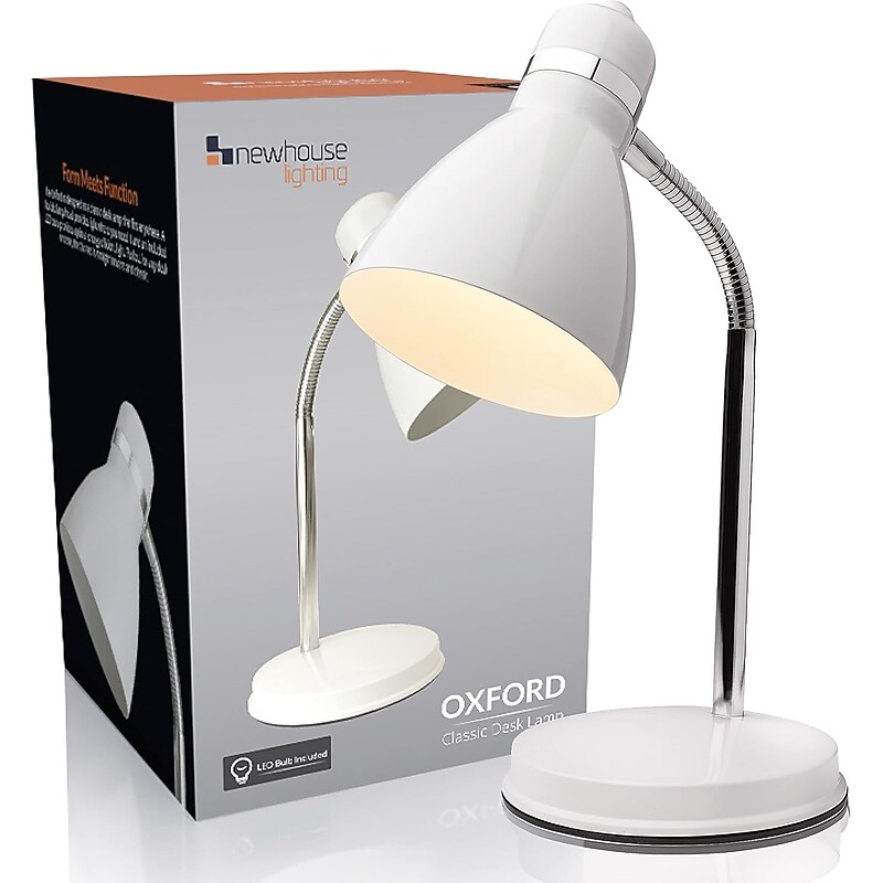 Newhouse Lighting Oxford LED Desk Lamp, 13", White (NHDK-OX-WH) image 1