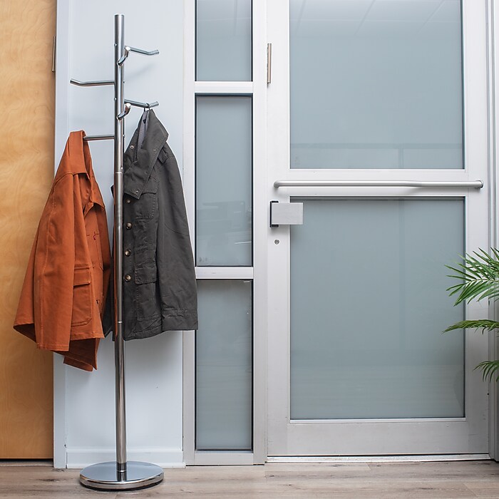 Mind Reader Freestanding Coat Rack, Silver, Metal (CRMAG-SIL