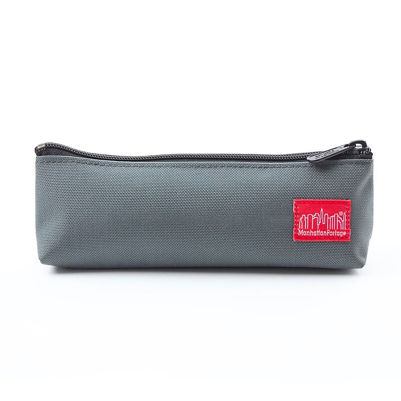 Manhattan Portage Fountain Nylon Zipper Pencil Case, Gray (1066 GRY) image 1