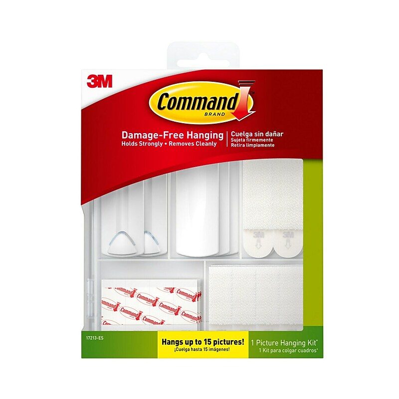 Command Hanging Assortment Kit, White/Clear, 50/Pack (17213-ES) image 1