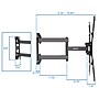 Mount-It! Full Motion Flat Screen TV and Monitors Wall Mount Bracket for 23" to 55" VESA Mount Screens (MI-4110)~#|#~15F263E8-1DD4-41C5-BBFB98DBDDF0D72D_sc7