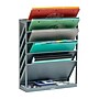 Mind Reader 5-Compartment Mountable Plastic Vertical File Storage, Gray  (WALLANCH-GRY)~#|#~15F3A864-8EF9-4396-83F99D03BE27B144_sc7