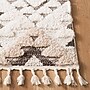 Safavieh Moroccan Tassel Shag Collection 3' x 5' Rectangle Indoor Area Rug, Machine Made, Ivory/Brown (MTS688A-3)~#|#~15F49FA3-0516-4185-AC7728304BC2CD08_sc7