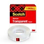 Scotch Transparent Clear Tape Refill, 0.5" x 36 yds., 1" Core, Clear (600-121296)~#|#~15F6A77C-96DD-4AA8-9A3C3A7A198CA845_sc7