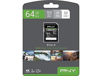 PNY Elite-X 64GB SDXC Memory Card - Thumbnail 3