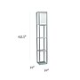 Simple Designs Etagere Organizer 62.5" Floor Lamp with Rectangular Shade, Gray (LF1037-GRY-CCLB)~#|#~15F93FA1-C81C-466E-B76724C8CD59D781_sc7