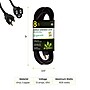 GoGreen Power 8' Indoor/Outdoor Extension Cord, 16 AWG, Black (GG-13708BK)~#|#~15FBE8AB-AF33-4A26-B83D4990C7F79436_sc7