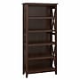 Bush Furniture Key West 66"H 5-Shelf Bookcase with Adjustable Shelves, Bing Cherry Laminate (KWB132BC-03)~#|#~15FFE14A-9E00-4A2F-933C03D7733D539B_sc7
