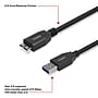 Staples TECH 6 ft. USB-A to Micro USB Type B Cable, Male to Male, Black (ST62441)~#|#~1608C99D-667D-4A97-8BE21E20A66275A5_sc7