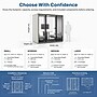 Uncaged Ergonomics Modular Acoustic Office Pod with Ventilation, Lighting and Power, Small, White (POD-S-White)~#|#~160B3DB1-6251-4A94-9E4956D6F1ECCCA1_sc7