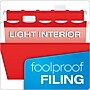 Pendaflex Ready-Tab Reinforced Hanging File Folder, 5-Tab, Letter Size, Red, 25/Box (42623)~#|#~160F013F-6CAE-44B4-9894A9A1422AB86C_sc7