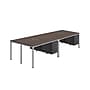 Boss Office Products Simple System 48"W Desk with Pedestal, Driftwood, 4/Set (SGSD016-110)~#|#~16126224-E593-4C74-BDAAA3417E0025F0_sc7