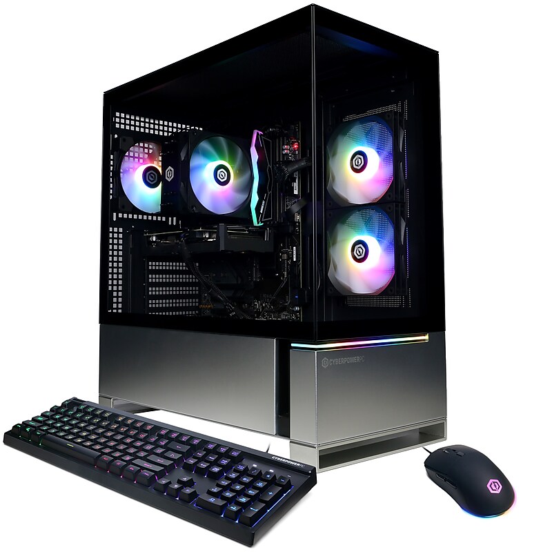 CyberPowerPC Gaming Desktop Computer, AMD Ryzen 7 8700F, GeForce RTX 5060 8GB, 16GB RAM, 1TB SSD, Windows 11 Home image 1