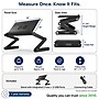 Uncaged Ergonomics WorkEZ Executive 18" Laptop Cooling Stand with 2 Fans, 3 USB Ports, Black (WEEFHb)~#|#~161B47FA-3238-413F-9A5C081A915D60B4_sc7