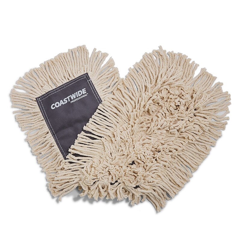 Coastwide Professional™ Economy Cut-End Dust Mop Head, Cotton, 24" x 5", White (CW56757) image 1