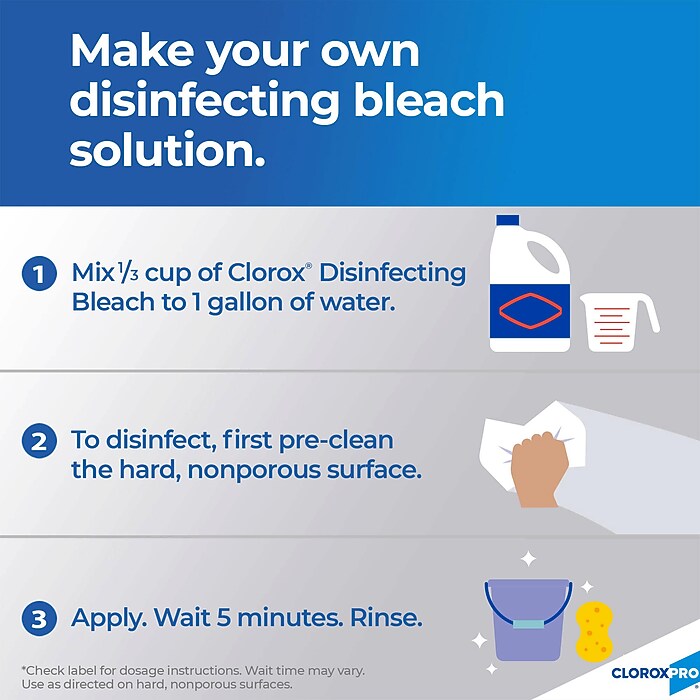 Clorox CloroxPro Color Safe Germicidal Concentrated Bleach, 121 oz