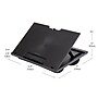 Mind Reader 11" x 14.75" Plastic Lap Desk with Cushion, Black (LTADJUST-BLK) ~#|#~162321D2-C48C-4389-9A8C532A858FD2A4_sc7