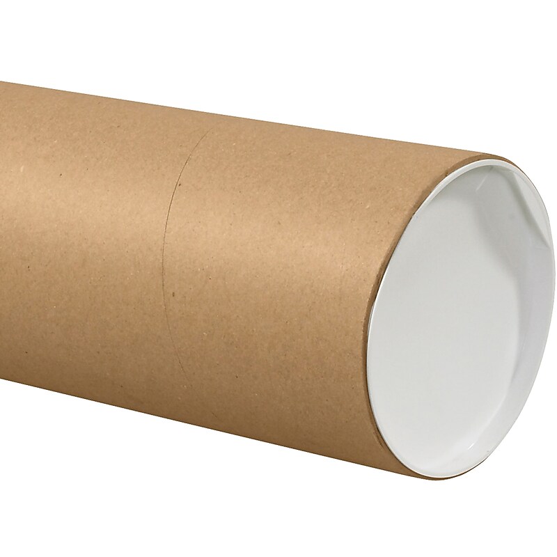 6" x 72" Kraft Heavy Duty Mailing Tube, Brown, 10/Carton (P6072KHD) image 1