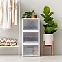 Iris Plastic Storage Bin With Sliding Door, White, 3/Pack (500057)~#|#~1627AAB7-CE00-44EF-93A4E363079F180F_sc7