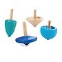 Plan Toys Wooden Mini Spinning Tops, Blue, 4/Pack (PTS4132)~#|#~162960A9-4C9C-4CEA-BC011B06AEA37298_sc7