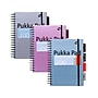 Pukka Pad Metallic 5-Subject Subject Notebooks, 6.9" x 9.8", College Ruled, 100 Sheets, Assorted Colors, 3/Pack (9589-MET)~#|#~162C08D9-6736-4980-8BD23702792D3FAD_sc7