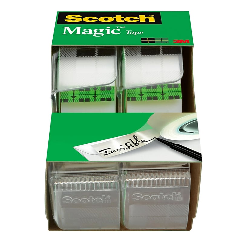 Scotch Magic Invisible Clear Tape Refill, 0.75" x 8.3 yds., 1" Core, 2 Rolls/Pack (2105) image 1