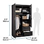 Sauder Select 71"H Storage Armoire, 2 Drawers, Raven Oak (446895)~#|#~162CB0D7-378E-4497-93674B3364020430_sc7