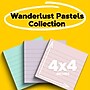 Post-it Recycled Super Sticky Notes, 4" x 4", Wanderlust Pastels Collection, Lined, 70 Sheets/Pad, 3 Pads/Pack (675R-3SSNRP)~#|#~162EF15C-253C-46B8-9167DCB06311EE7B_sc7