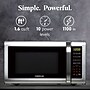 Farberware 1.6 cu. ft. Countertop Microwave, Brushed Stainless Steel (FMG16SS)~#|#~1630C635-123F-43E1-BCECA006A3EBF987_sc7