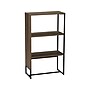 Household Essentials Wrap 41.5" 3-Shelf Bookcase, Brown/Black Laminate/Steel (8260-1)~#|#~1634225D-F1FA-41B5-9CFE077F191B793D_sc7