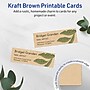 Avery Business Cards, 1" x 3", Matte Kraft Brown, 400/Pack (95283)~#|#~163CAD05-68DC-4AB3-87EC0D91E262E074_sc7