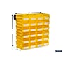 Triton Products LocBin Stackable Storage Bin, 3" x 4.12"x 7.37", Yellow, 24/Pack (3-220YWS)~#|#~16439681-29CB-44CF-BA0B375569F7CC60_sc7