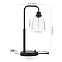 Safavieh Kashton 20" LED Table Lamp with USB Port, Black (TBL4186A)~#|#~1645A198-3D48-4E51-925D26DAF0BE606C_sc7