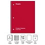 Staples® 3-Subject Subject Notebooks, 8.5" x 11", College Ruled, 150 Sheets, Assorted (27524M)~#|#~16490E94-D39B-4EE0-9ACEE4759C1A54E3_sc7
