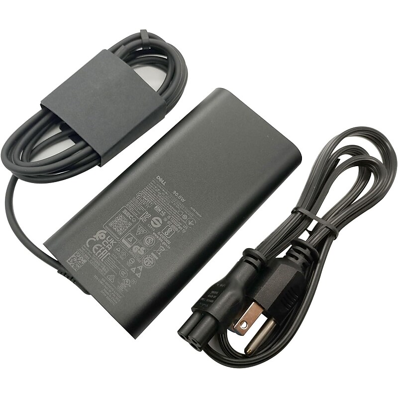 Dell 90W USB-C AC Adapter for Dell Laptop, Black (MDD7C) image 1