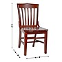 Flash Furniture Hercules Traditional Wood School House Back Restaurant Dining Chair, Mahogany (XUDGW0006MAH)~#|#~164F263D-CB5B-4226-ADCE41A6CCD3D5F9_sc7