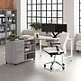 Bush Business Furniture Hustle 60"W Computer Desk and Storage Cabinet with Drawers and Shelves, Platinum Gray (HUS009PG)~#|#~165D77E6-5E09-41CF-AB5ACB8EC3B48F7C_sc7